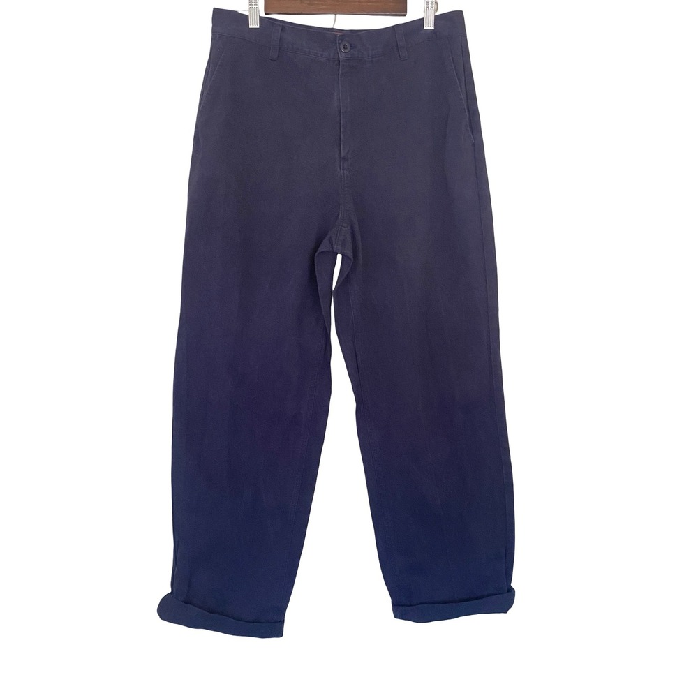 Habitat Skateboards Men's Chino Pants Size 32 Navy Blue Straight Leg Skate‎ Wear